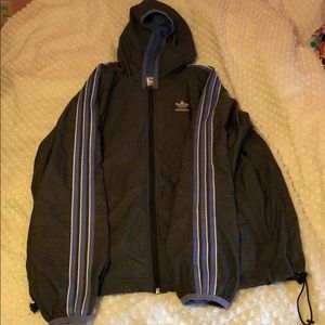 Adidas windbreaker zip up jacket